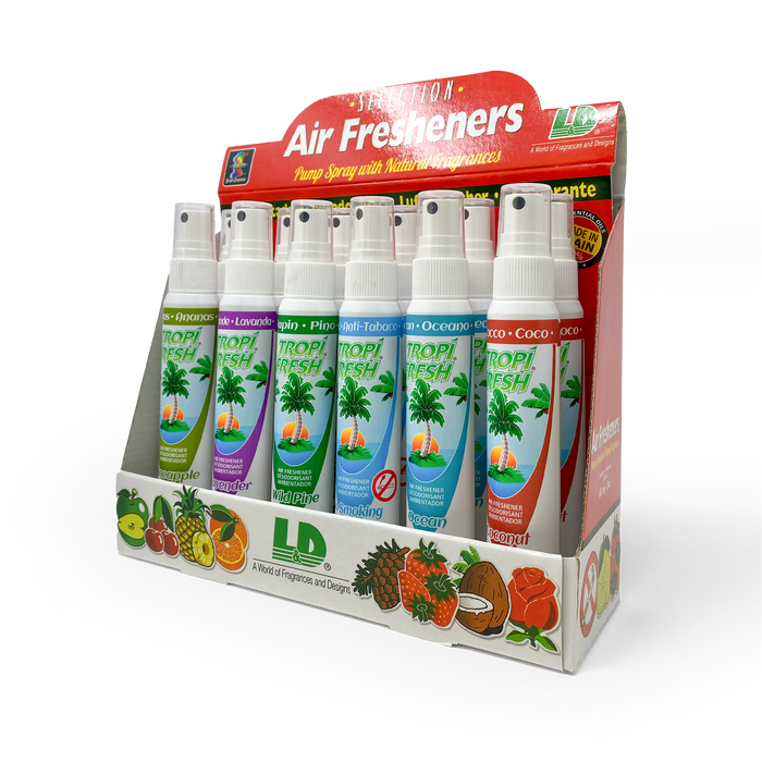 24 X 60ml Air Freshener Tropifresh Spritzer