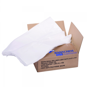 White Pedal Bin Liners (Pack of 100)  - JENNYCHEM