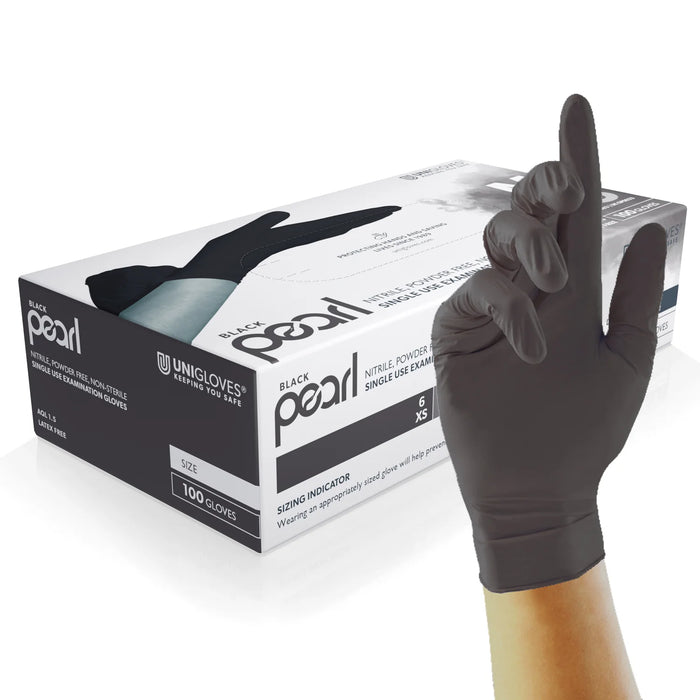 Uniglove Black Pearl Nitrile Gloves