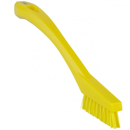 Vikan 4401 Detail Brush, 205mm, Very Hard in 8 Colours Yellow - JENNYCHEM