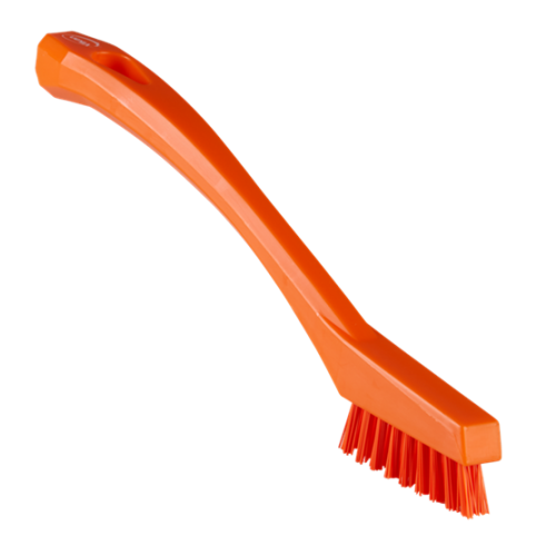Vikan 4401 Detail Brush, 205mm, Very Hard in 8 Colours Orange - JENNYCHEM
