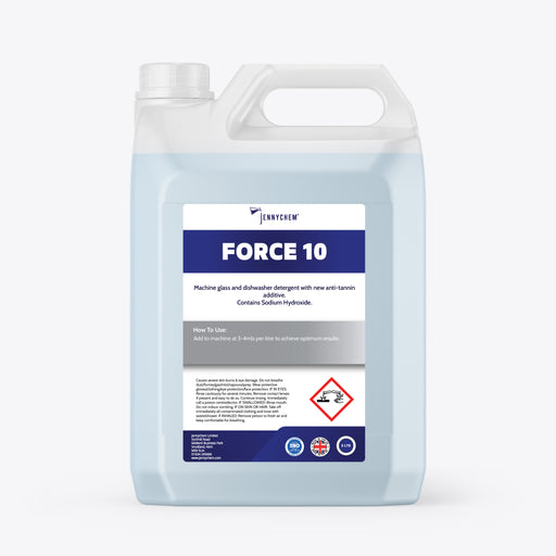 Force 10 - Machine Glass & Dishwasher Detergent 5LT - JENNYCHEM