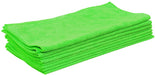 Microfibre Towelling Cloths GREEN / PACK OF 10 - JENNYCHEM