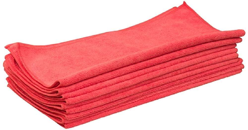 Microfibre Towelling Cloths PINK / PACK OF 10 - JENNYCHEM