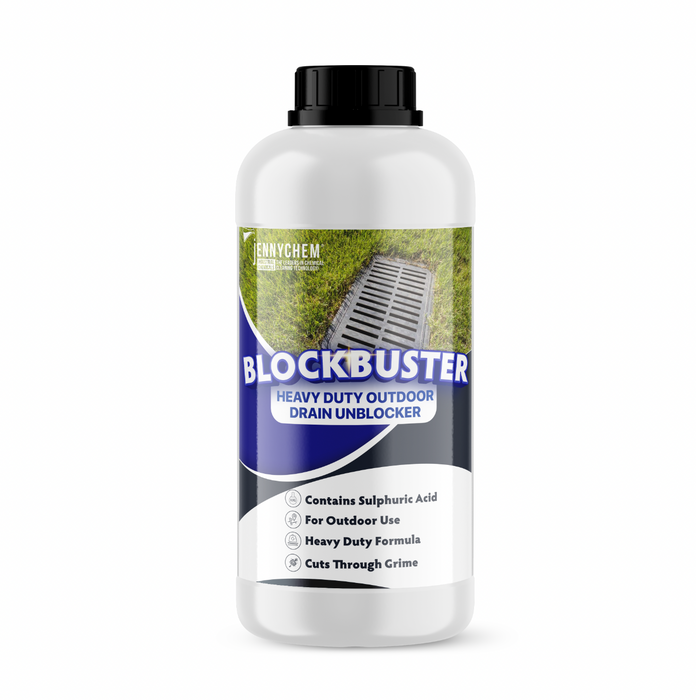 Blockbuster External Drain Cleaner - Sulphuric Acid Blend 1LTR - JENNYCHEM
