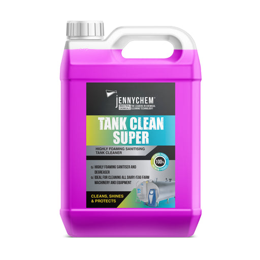 Tank Clean Super - Highly Foaming Sanitiser and Degreaser 5LTR - JENNYCHEM