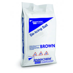 Brown De-Icing Salt & Grit - Regular Brown 25KG Bag - JENNYCHEM